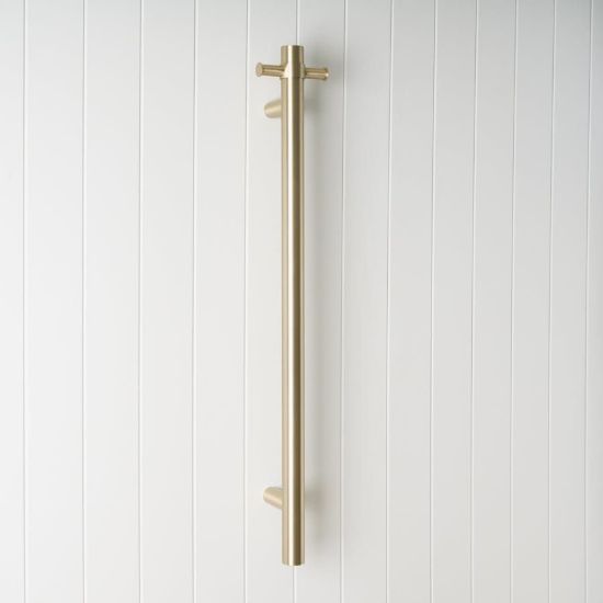 Heated Towel Rail Warm Brushed Nickel