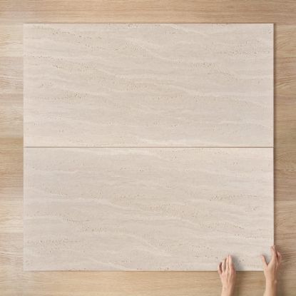 Kirribilli Travertine Look Beige Matte Tile 600x1200mm