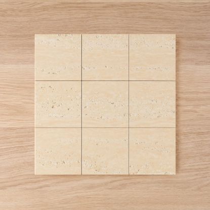 Kirribilli Travertine Look Sand Matte Tile 150x150mm