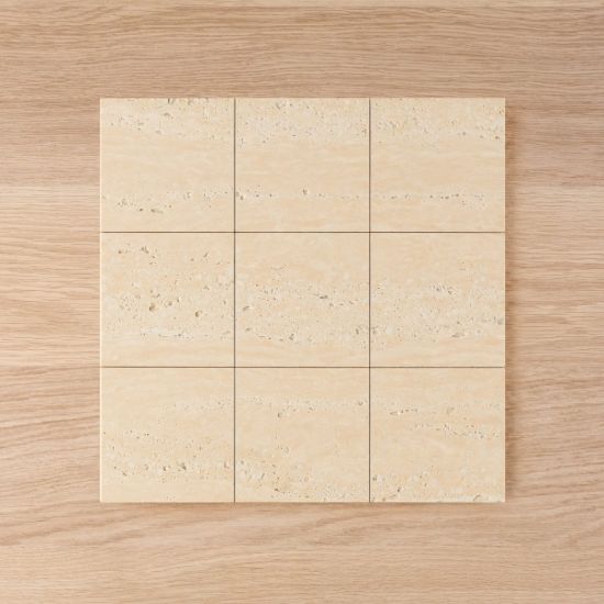 Kirribilli Travertine Look Sand Matte Tile 150x150mm