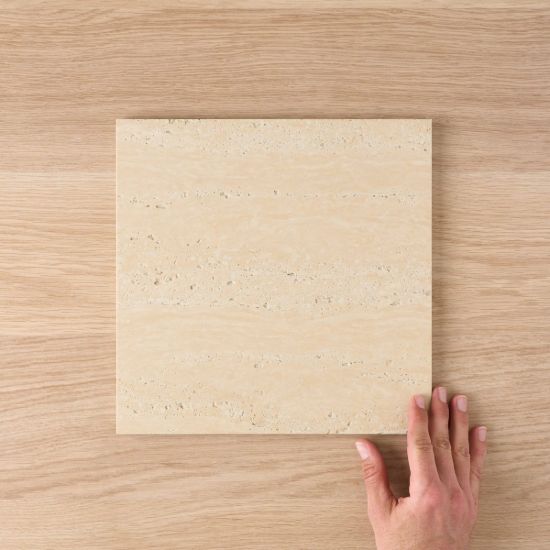 Kirribilli Travertine Look Sand Matte Tile 300x300mm