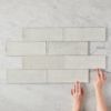 Lennox Head Gloss Green Pattern Tile