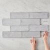 Lennox Head Gloss Grey Pattern Tile