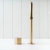 Melbourne Basin Spout + Benchtop Progressive Mixer Brushed Brass