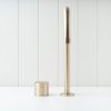 Melbourne Basin Spout + Benchtop Progressive Mixer Warm Brushed Nickel