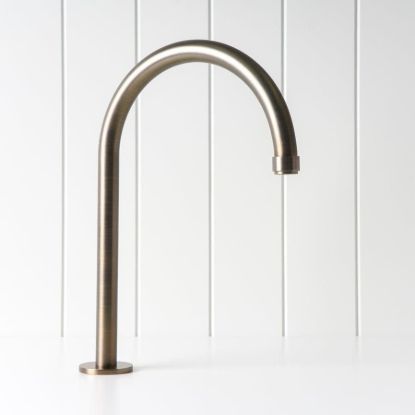Melbourne Basin Spout Antique Brass