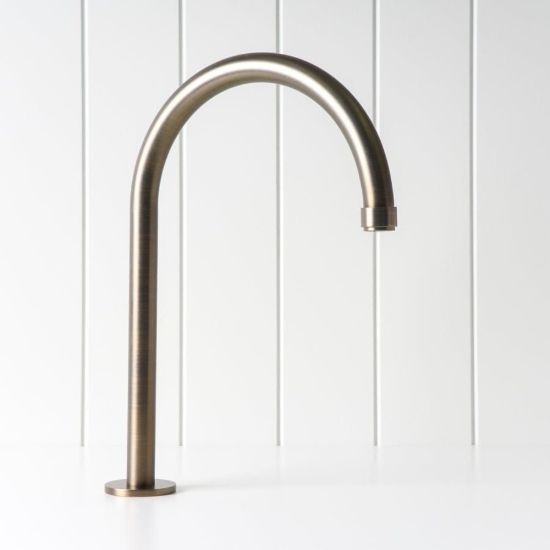 Melbourne Basin Spout Antique Brass