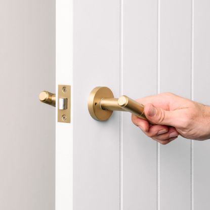 Melbourne Door Handle Brushed Brass