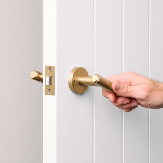 Melbourne Door Handle Brushed Brass