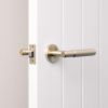 Melbourne Door Handle Warm Brushed Nickel