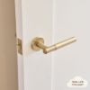 Melbourne Door Handle Warm Brushed Nickel