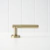 Melbourne Door Handle with Lock Warm Brushed Nickel