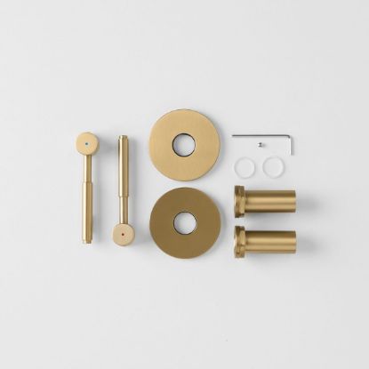 Melbourne Double Handle Taps Trim Kit Brushed Brass