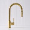 Melbourne Dual Function Pullout Kitchen Mixer Brushed Brass