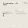 Melbourne Hand Towel Holder Antique Brass