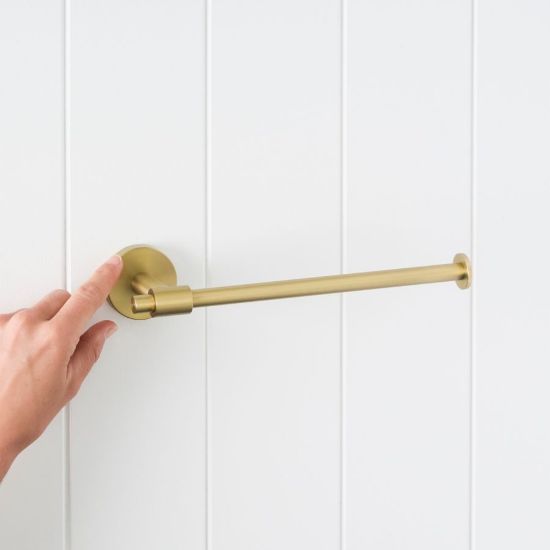 Melbourne Hand Towel Holder Brushed Brass
