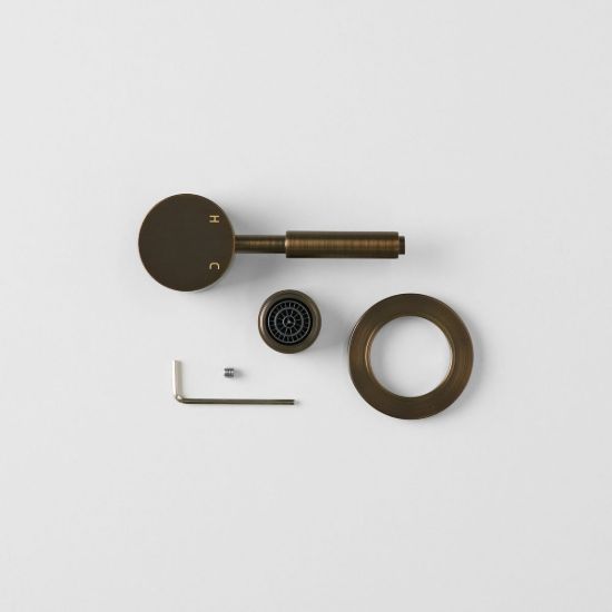 Melbourne Round Kitchen Mixer Trim Kit Antique Brass