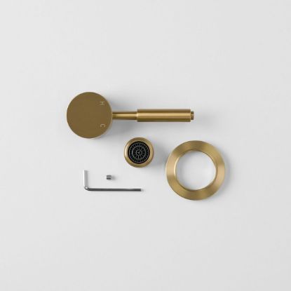 Melbourne Round Kitchen Mixer Trim Kit Brushed Brass