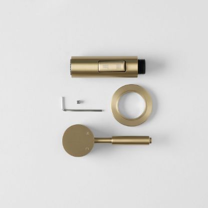 Melbourne Dual Function Pullout Kitchen Mixer Trim Kit Warm Brushed Nickel
