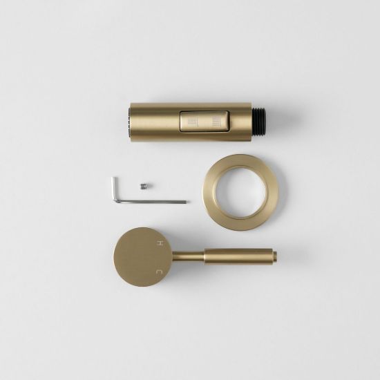 Melbourne Dual Function Pullout Kitchen Mixer Trim Kit Warm Brushed Nickel