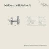 Melbourne Robe Hook Brushed Brass