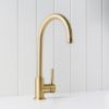 Melbourne Round Kitchen Mixer Brushed Brass