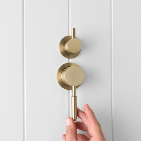 Melbourne Shower Diverter and Mixer Warm Brushed Nickel