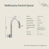 Melbourne Swivel Spout + Cross Taps Antique Brass
