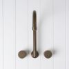 Melbourne Swivel Spout + Round Taps Antique Brass
