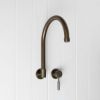 Melbourne Swivel Spout + Wall Mixer Antique Brass