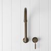 Melbourne Swivel Spout + Wall Mixer Antique Brass