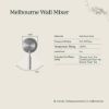 Melbourne Swivel Spout + Wall Mixer Brushed Brass
