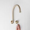 Melbourne Swivel Spout + Wall Mixer Warm Brushed Nickel