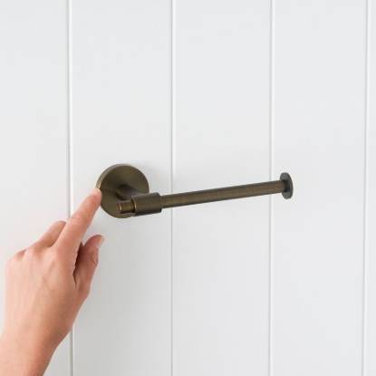 Melbourne Toilet Roll Holder Antique Brass
