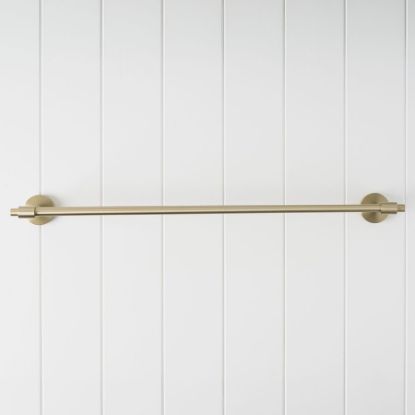 Melbourne Double Towel Rail 600mm Warm Brushed Nickel