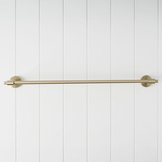 Melbourne Double Towel Rail 600mm Warm Brushed Nickel