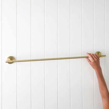Melbourne Towel Rail 750mm Brushed Brass