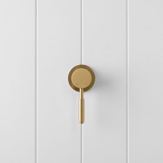 Melbourne Wall Mixer Brushed Brass
