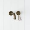Melbourne Wall Spout + Mixer Antique Brass