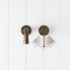 Melbourne Wall Spout + Mixer Antique Brass