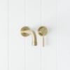 Melbourne Wall Spout + Mixer Warm Brushed Nickel
