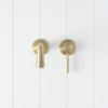 Melbourne Wall Spout + Mixer Warm Brushed Nickel
