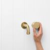 Melbourne Wall Spout + Progressive Mixer Brushed Brass