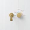Melbourne Wall Spout + Progressive Mixer Brushed Brass