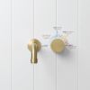 Melbourne Wall Spout +Progressive Mixer Warm Brushed Nickel