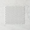 Broadwater White Gloss Penny Round Mosaic Tile