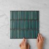 Coogee Antique Green Kit Kat Mosaic Tile