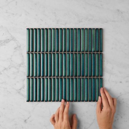 Coogee Antique Green Kit Kat Mosaic Tile
