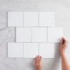 Newport Gloss Large Square White Tile