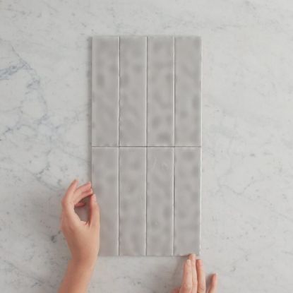 Newport Gloss Mini Subway Grey Tile